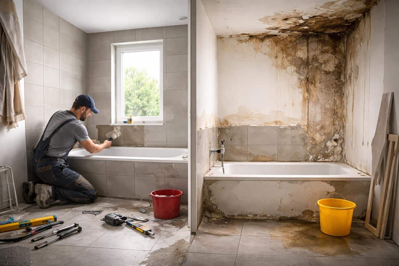 découvrez ce que couvre réellement l'assurance travaux pour votre salle de bain et comment être indemnisé en cas de dommages.