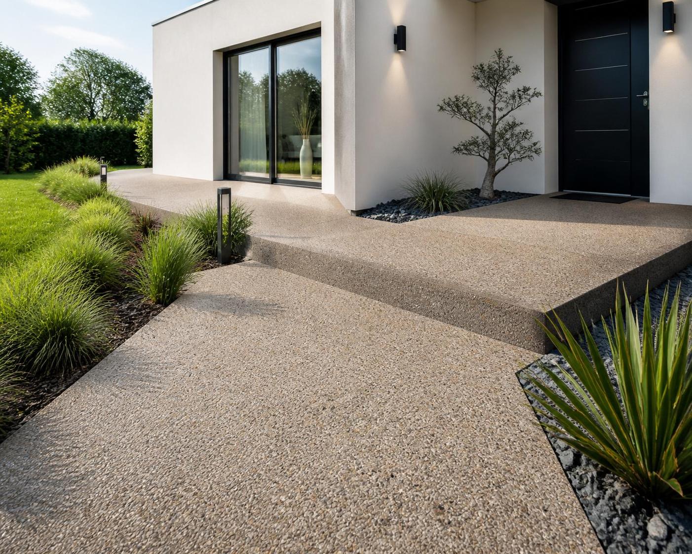 découvrez les différentes couleurs disponibles pour le béton désactivé et les rendus possibles pour sublimer vos espaces extérieurs avec style et durabilité.