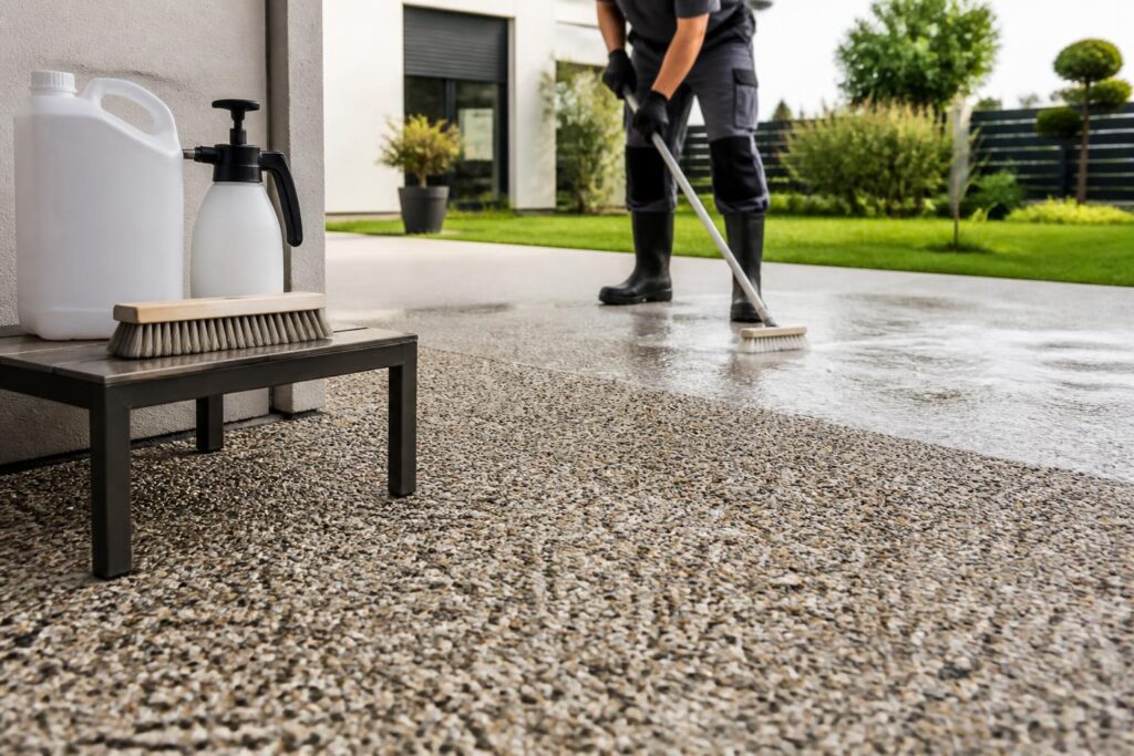découvrez comment entretenir efficacement votre béton désactivé avec les produits adaptés et la fréquence recommandée pour préserver sa beauté et sa durabilité.