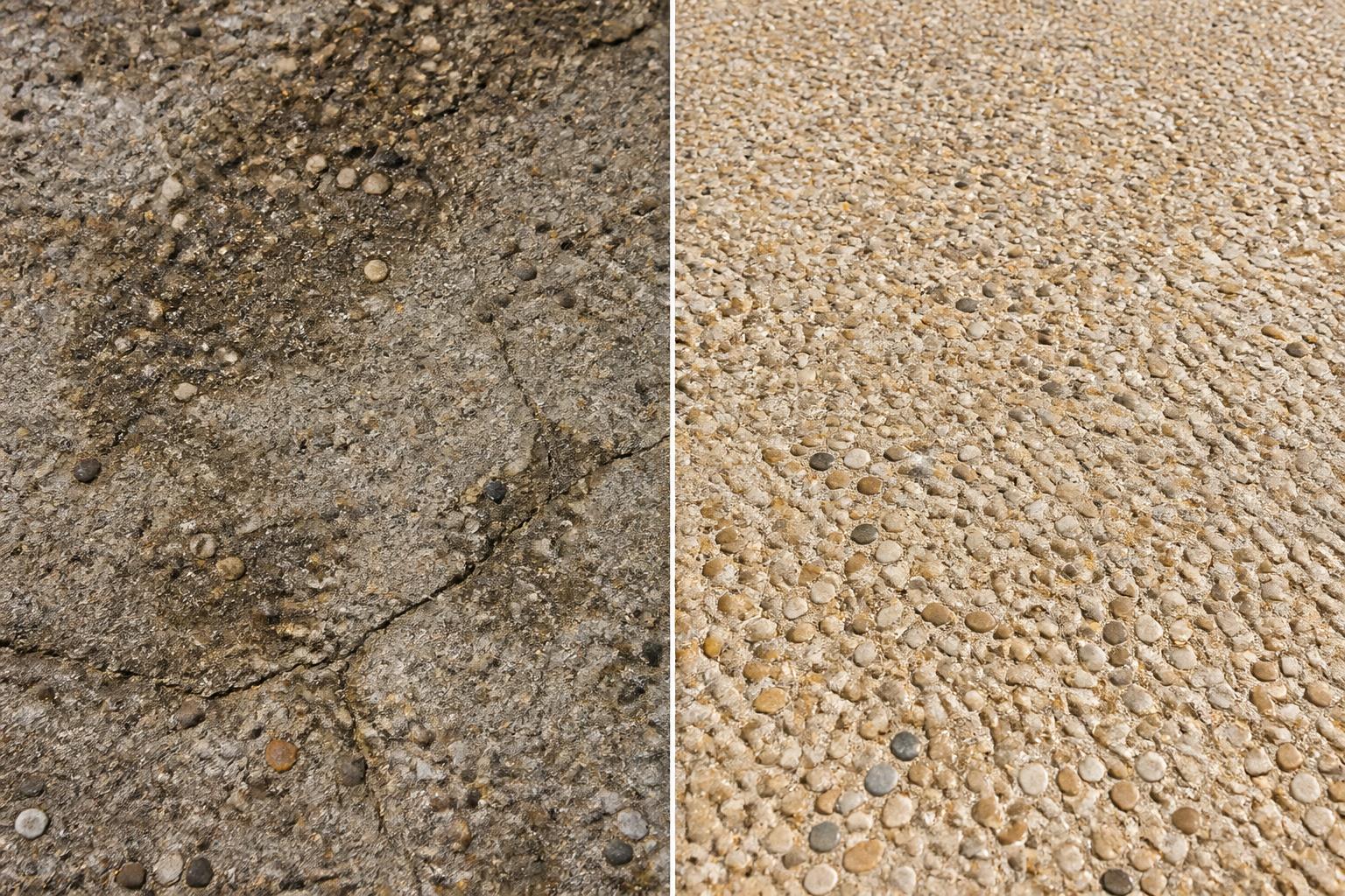découvrez notre comparatif photos avant/après pour distinguer un béton désactivé raté d'un béton réussi, avec conseils et astuces pour un résultat parfait.