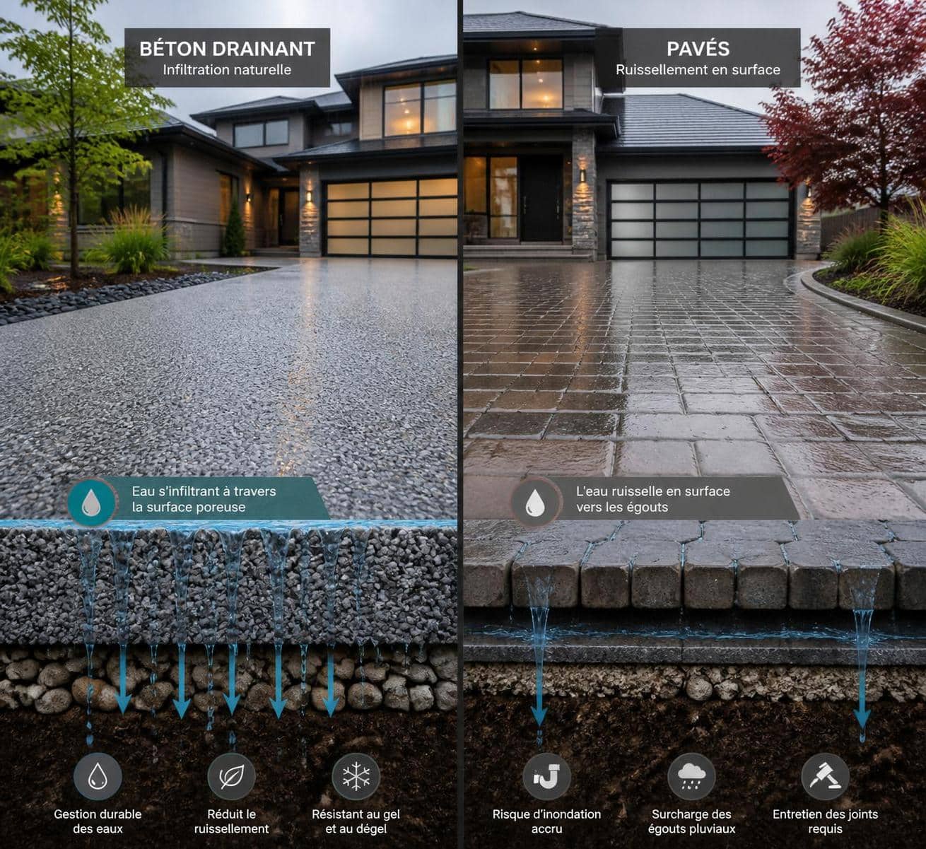 découvrez le comparatif complet entre béton drainant et pavés, leurs avantages et inconvénients pour bien choisir la solution adaptée à vos projets d'aménagement extérieur.