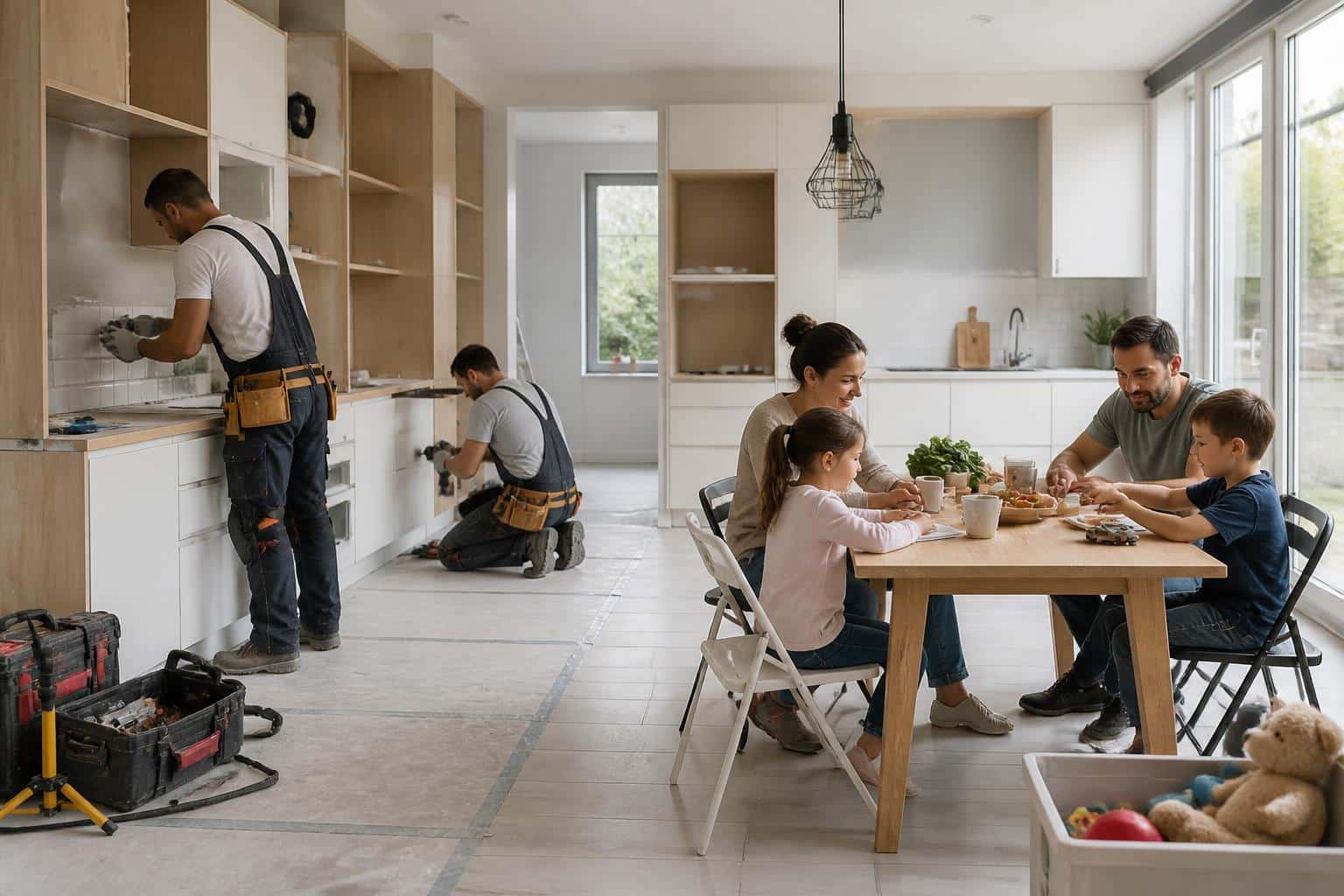 découvrez comment organiser efficacement la rénovation de votre cuisine en site occupé tout en respectant des délais réalistes pour un chantier réussi sans stress.