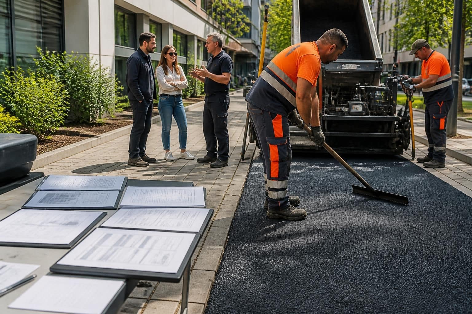 découvrez les prix au m² de l'enrobé, consultez les avis clients et obtenez des exemples de devis pour bien préparer vos travaux de voirie ou d'aménagement extérieur.
