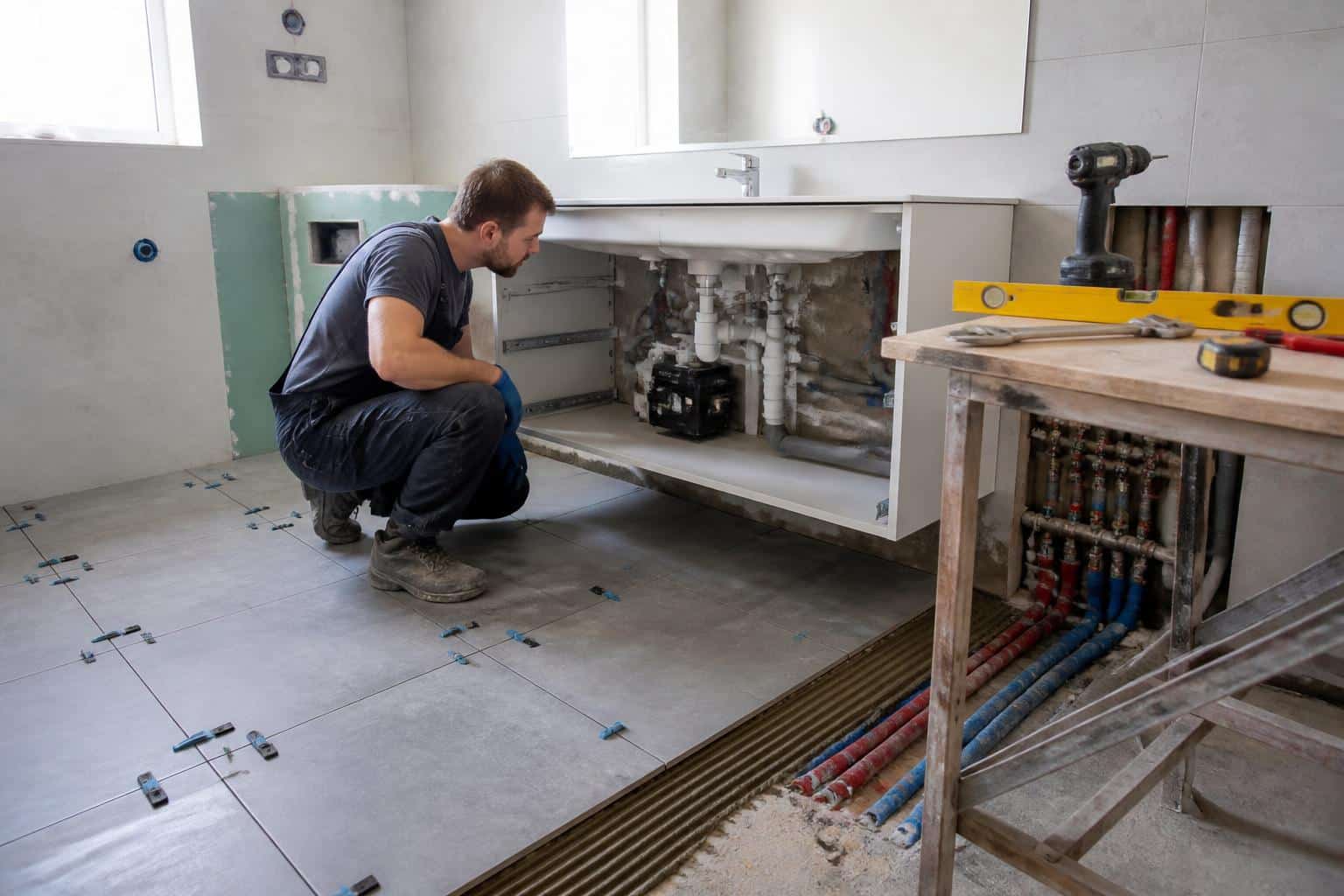 découvrez pourquoi, lors d'une rénovation de salle de bain, les choix techniques sont plus cruciaux que le design pour garantir durabilité et fonctionnalité.