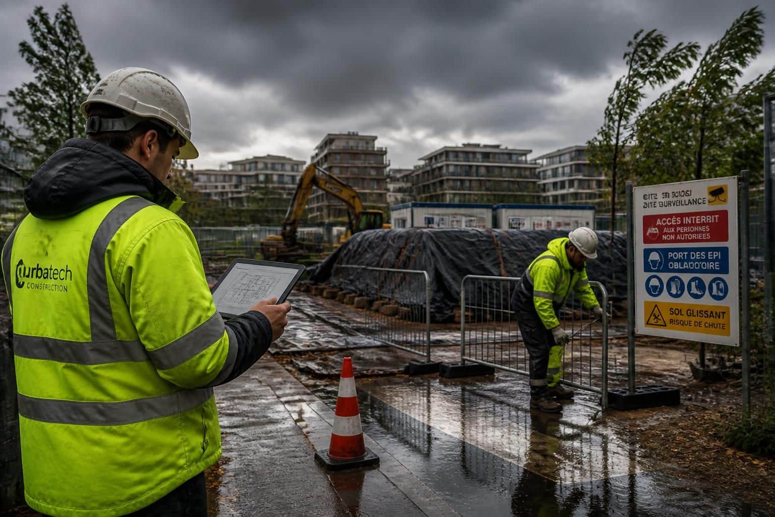 découvrez nos conseils pour anticiper les risques liés aux travaux extérieurs en cas d'intempéries et assurer la sécurité de vos chantiers.