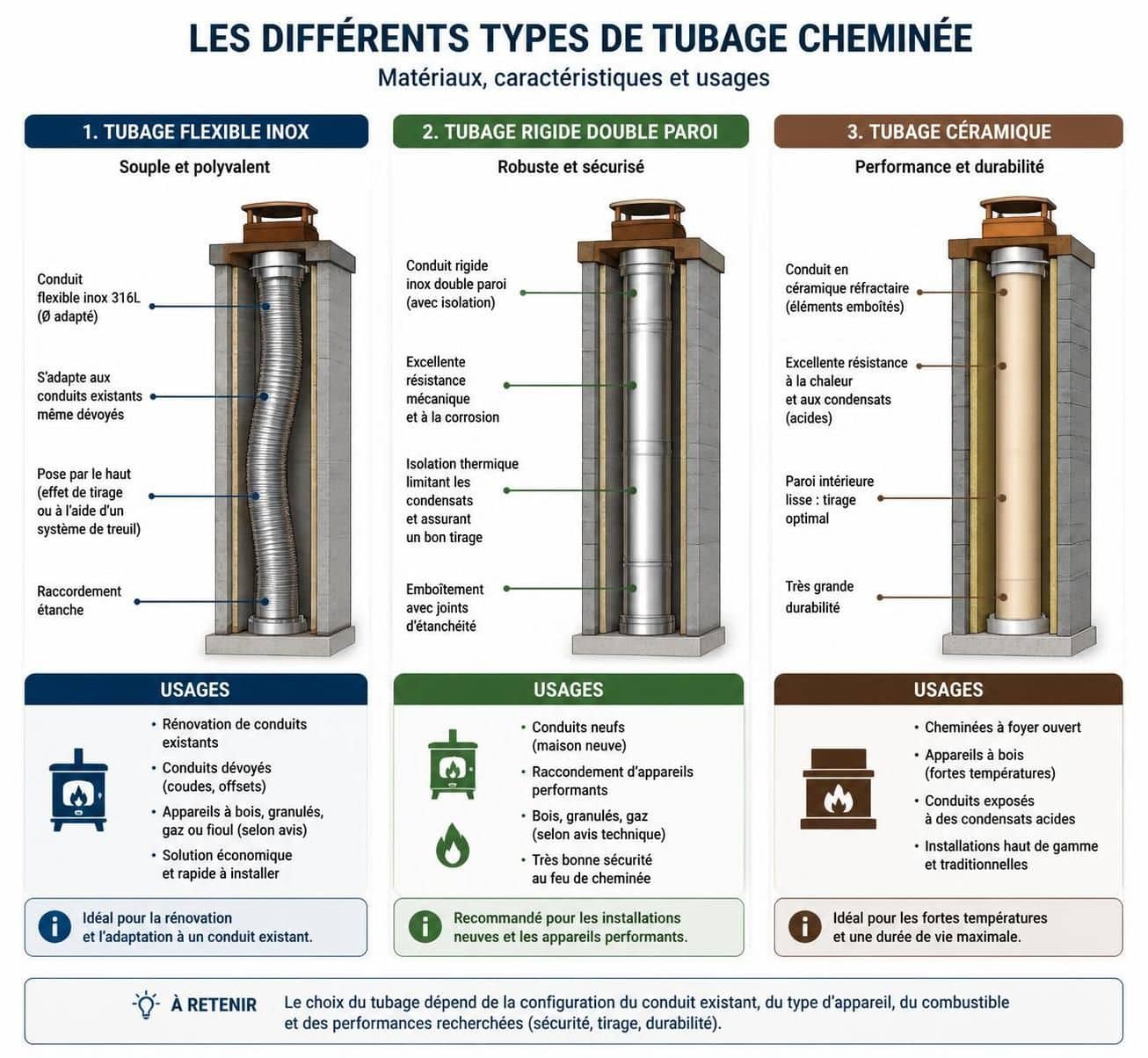 comparez les prix du tubage de cheminée pour 2026 et obtenez des devis détaillés pour choisir la meilleure option adaptée à votre budget et vos besoins.