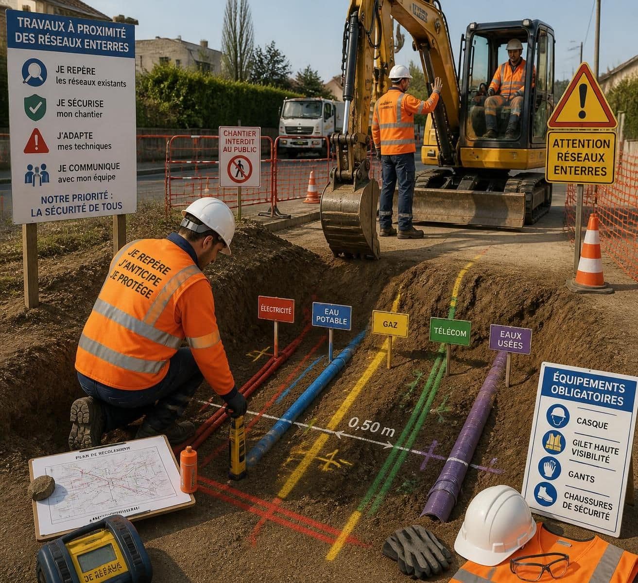 tout ce qu'il faut savoir sur les travaux extérieurs et les réseaux enterrés : les précautions essentielles à prendre pour garantir sécurité et conformité.