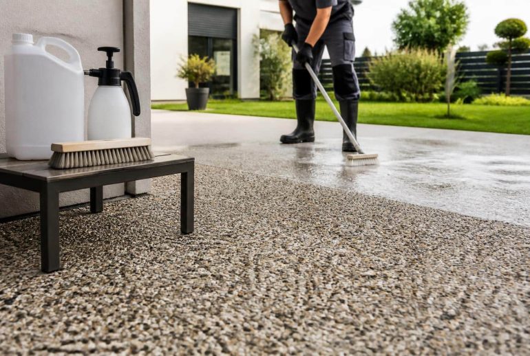 découvrez comment entretenir efficacement votre béton désactivé avec les produits adaptés et la fréquence recommandée pour préserver sa beauté et sa durabilité.