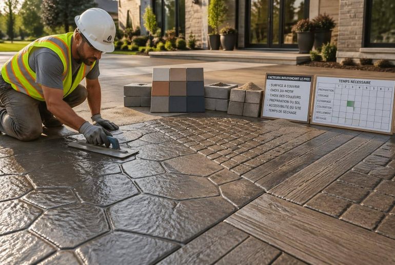 découvrez le prix au m² du béton imprimé et les principaux facteurs qui influencent le coût de ce revêtement décoratif pour vos sols extérieurs et intérieurs.